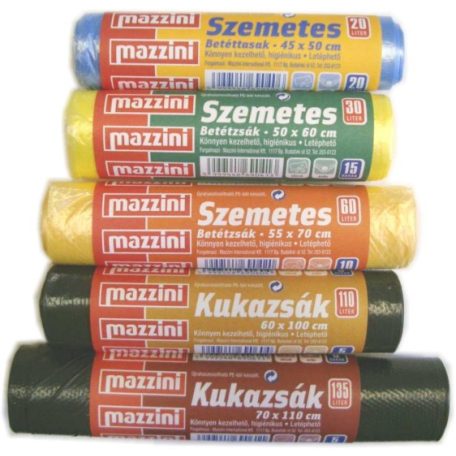 Szemetes zsák (Mazzini) (30L) 15db/roll