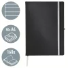 STYLE jegyzetfüzet A/4 vonalas szaténfekete 44751094
