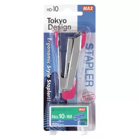 Tűzőgép Max HD-10K bíbor-magenta (bliszter+ kapocs)