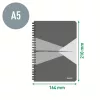Office sp.füzet karton borító A/5 koc piros 44581025