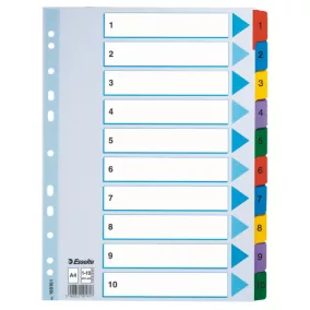 Regiszter Ess 100161 A/4 1-10-ig mylar