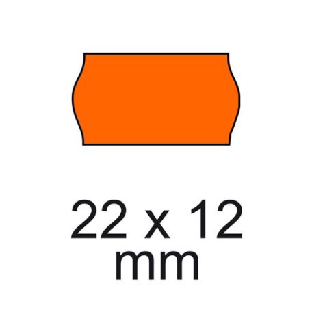 Árazó cimke 22*12mm NARANCS