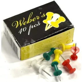Térképtű Weber's színes 40db