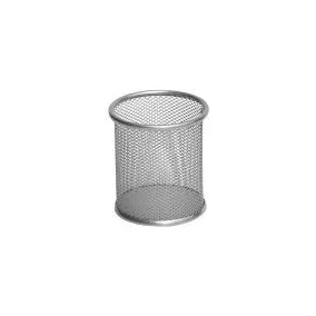 Mesh fémhálós tolltartó (írószertartó) ezüst