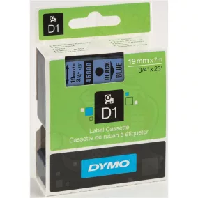 Dymo S0720860 (45806) D1 19mm*7m fek/kék kazetta