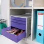   Colour Breeze fiókos irattároló áttetsző levendula 628458