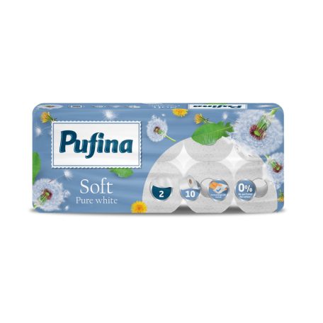 PUFINA toalettpapír 2réteg 10tek 150lap Soft White PP20645