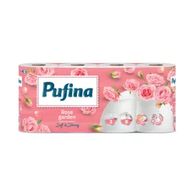   PUFINA toalettpapír 3réteg 8tek 140lap Rose Garde rózsa PP20787