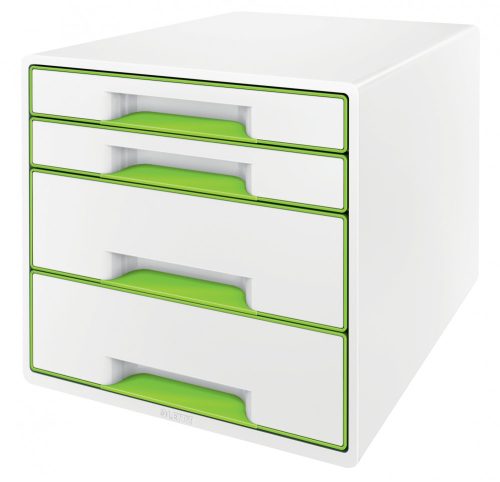 WOW CUBE fiókos irattároló 4 fiók fehér/zöld 52132054