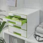 WOW CUBE fiókos irattároló 4 fiók fehér/zöld 52132054