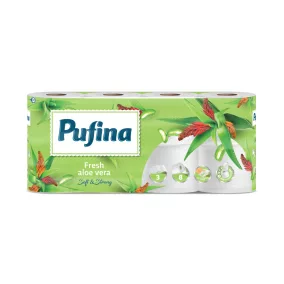   PUFINA toalettpapír 3réteg 8tek 140lap Aloe Vera aloe vera PP20754