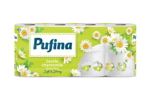 PUFINA toalettpapír 3réteg 8tek 140lap Chamomile kamilla PP20770