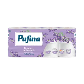   PUFINA toalettpapír 3réteg 8tek 140lap Lavender levendula PP20751