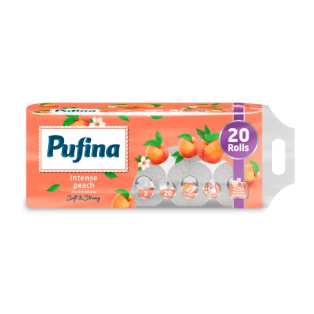 PUFINA toalettpapír 3réteg 20tek 140lap Intense Peach barack PP20843