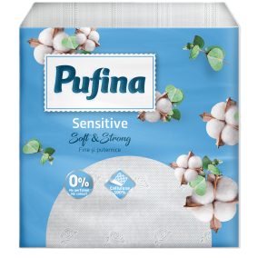 PUFINA szalvéta 1réteg 90lap 24*24cm 1/4hajtás PP20856