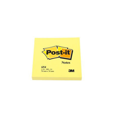 Post-it 3M 654 76*76 (100lap) sárga