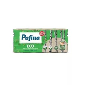PUFINA toalettpapír 3réteg 8tek 140lap ECO PP21042