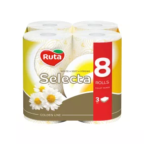   RUTA toalettpapír 3réteg 8tek Selecta Golden Line kamilla T0730