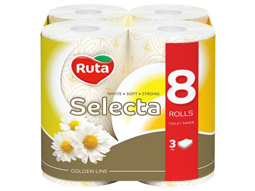 RUTA toalettpapír 3réteg 8tek Selecta Golden Line kamilla T0730