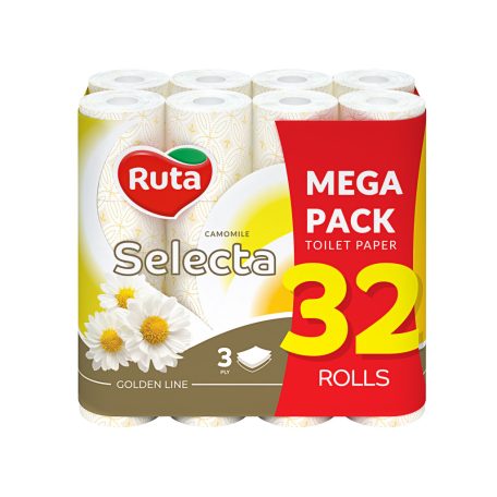 RUTA toalettpapír 3réteg 32 tek Selecta Golden Line kamilla T0772