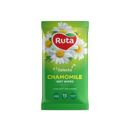 RUTA nedves kendő Selecta Chamomile 15db kamilla kivonat 42143585