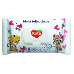   RUTA nedves toalettpapír 40lap biológiailag lebomló Selecta 42143550