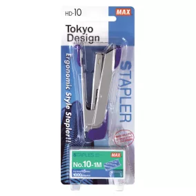 Tűzőgép Max HD-10K lila-purple (bliszter+ kapocs)
