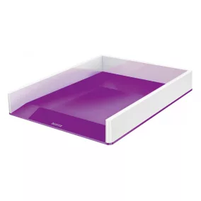 WOW kettős színhatású irattálca 53611062 fehér-lila