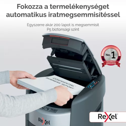 Rexel iratmegsemm ShredMax Autofeed+ 200M 2025200MEU (2026akc)