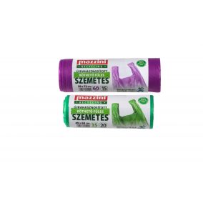   MAZZINI Szemetes újrahasznosított köthető füles 35L (49x60) 20db/roll