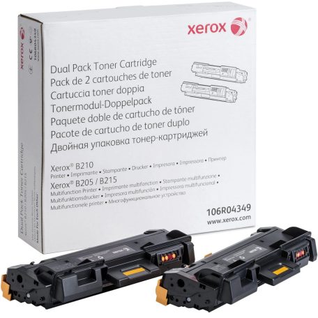 Xerox B205 B210 B215 lézertoner eredeti Black 2x3K