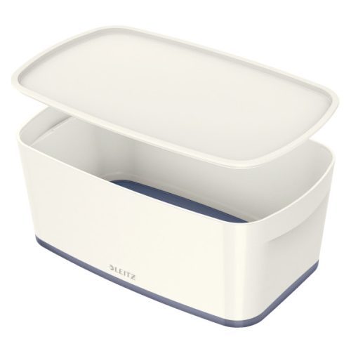 MyBox tárolódoboz fedővel kicsi 52291001 fehér/szürke
