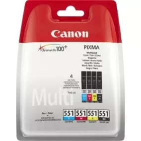 Canon CLI-551 Multipack Black Cyan Magenta Yellow 