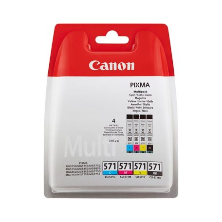 Canon CLI-571 Multipack Black Cyan Magenta Yellow 