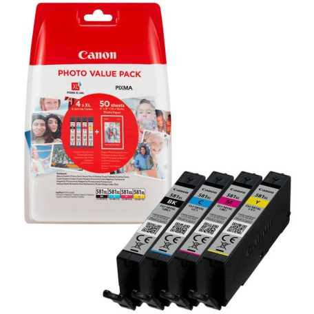 Canon CLI-581XL Multipack Black Cyan Magenta Yellow