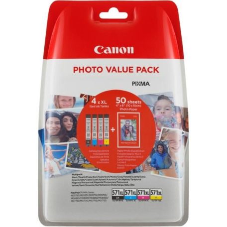 Canon CLI-571XL Multipack Black Cyan Magenta Yellow