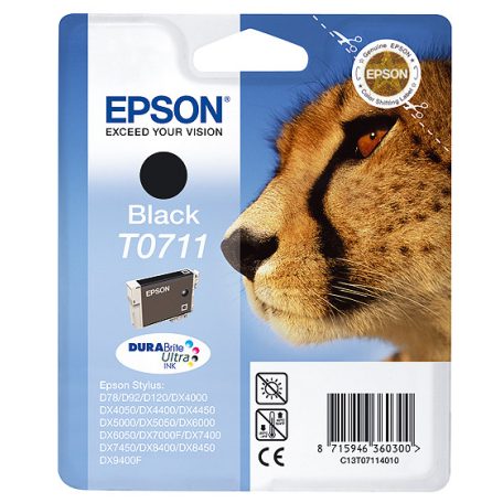 Epson T0711 Black tintapatron eredeti C13T07114012