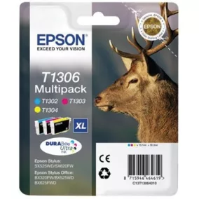 Epson T1306 Multipack Cyan Magenta Yellow tintapatron