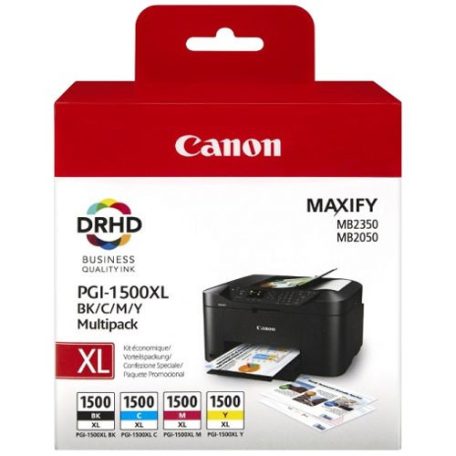 Canon PGI-1500XL Multipack Black Cyan Magenta Yellow