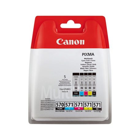 Canon PGI-570 CLI-571 Multipack Black Cyan Magenta Yellow