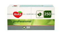 RUTA Professional szalvéta 2réteg 33*33cm 250lap fehér 1/8hajt K0543