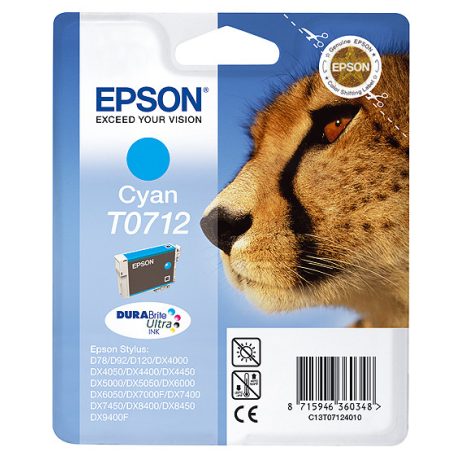 Epson T0712 Cyan tintapatron eredeti C13T07124012 