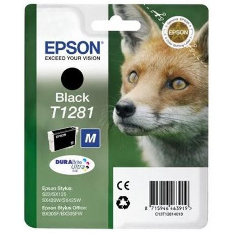 Epson T1281 Black tintapatron eredeti C13T12814010