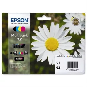 Epson T18 T1806 Multipack Black Cyan Magenta Yellow