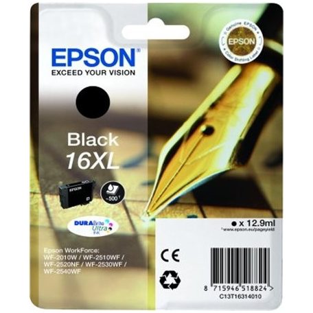 Epson T16XL T1631 Black tintapatron eredeti C13T16314010