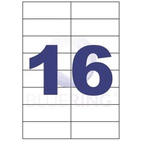 Etikett 105x37 mm lézer