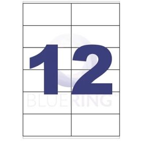 Etikett 105x48 mm lézer