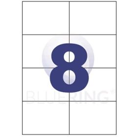 Etikett 105x74 mm lézer