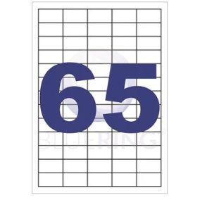 Etikett 38 x 21.2 mm lézer