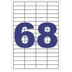 Etikett 48,5 x 16,9 mm lézer